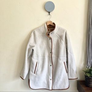 NWOT Old Navy Fleece Jacket | Ivory | Medium